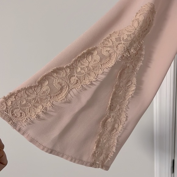 Blush pink BCBGMAXAZRIA romper/jumpsuit SIZE 0 - Picture 3 of 10